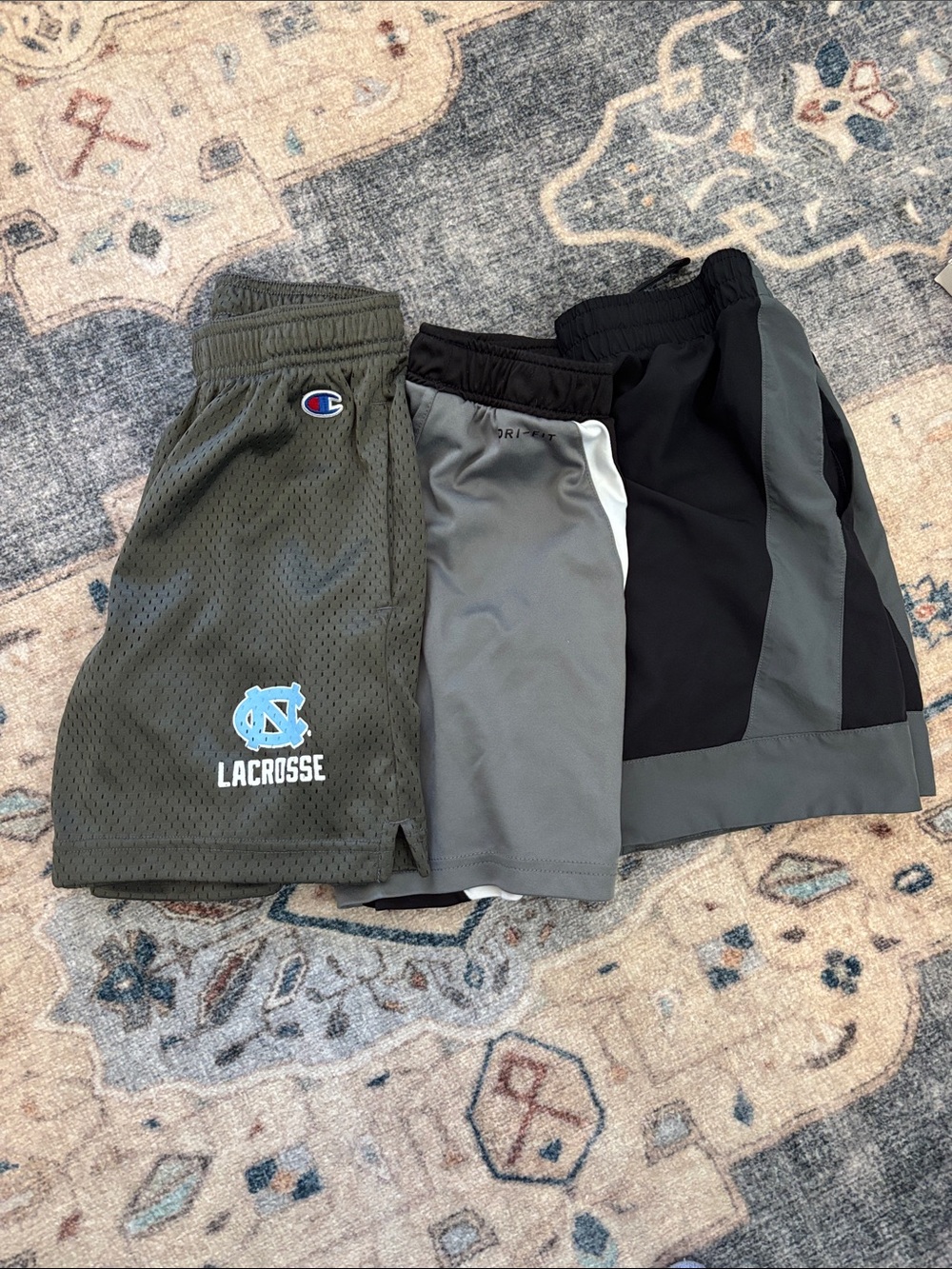 Nike, under armor bundle Kids Lacrosse or soccer Mesh Shorts, size 7
